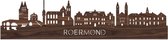 Skyline Roermond Notenhout - 120 cm - Woondecoratie design - Wanddecoratie - WoodWideCities