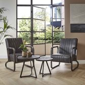 Dimehouse Salontafel Industrieel Acaciahout Yme - Zwart