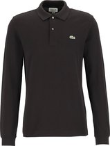 Lacoste Classic Fit polo lange mouw - zwart -  Maat: 3XL