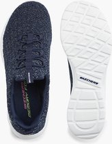 skechers Blauwe slip-on sneaker memory foam - Maat 36
