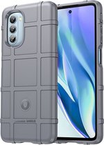 Motorola Moto G51 Hoesje Shock Proof Rugged Back Cover Zwart