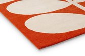 Orla Kiely - Orla Kiely Giant Sixties Stem Tomato 060703 Vloerkleed - 160x230 cm - Rechthoekig - Laagpolig Tapijt - Design, Modern, Retro - Rood, Wit