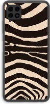 Case Company® - Galaxy A22 4G hoesje - Arizona Zebra - Soft Case / Cover - Bescherming aan alle Kanten - Zijkanten Transparant - Bescherming Over de Schermrand - Back Cover