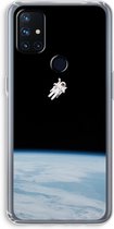 CaseCompany® - OnePlus Nord N10 5G hoesje - Alone in Space - Soft Case / Cover - Bescherming aan alle Kanten - Zijkanten Transparant - Bescherming Over de Schermrand - Back Cover
