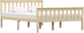 Decoways - Bedframe massief grenenhout lichthoutkleurig 140x200 cm