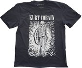 Kurt Cobain Heren Tshirt -L- Brilliance Zwart