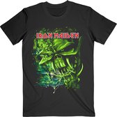 Iron Maiden - Final Frontier Green Heren T-shirt - S - Zwart