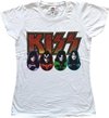 Kiss Tshirt Femme -M- Logo, Visages & Icônes Wit