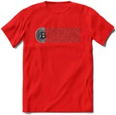 Blockchain - Crypto T-Shirt Kleding Cadeau | Dames / Heren / Unisex | Bitcoin / Ethereum shirt | Grappig Verjaardag kado | BTC Tshirt Met Print | - Rood - S