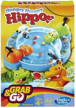 Hasbro Hungry Hungry Hippos Grab and Go Grab & Go Bordspel Training van de fijne motoriek (vaardigheid)