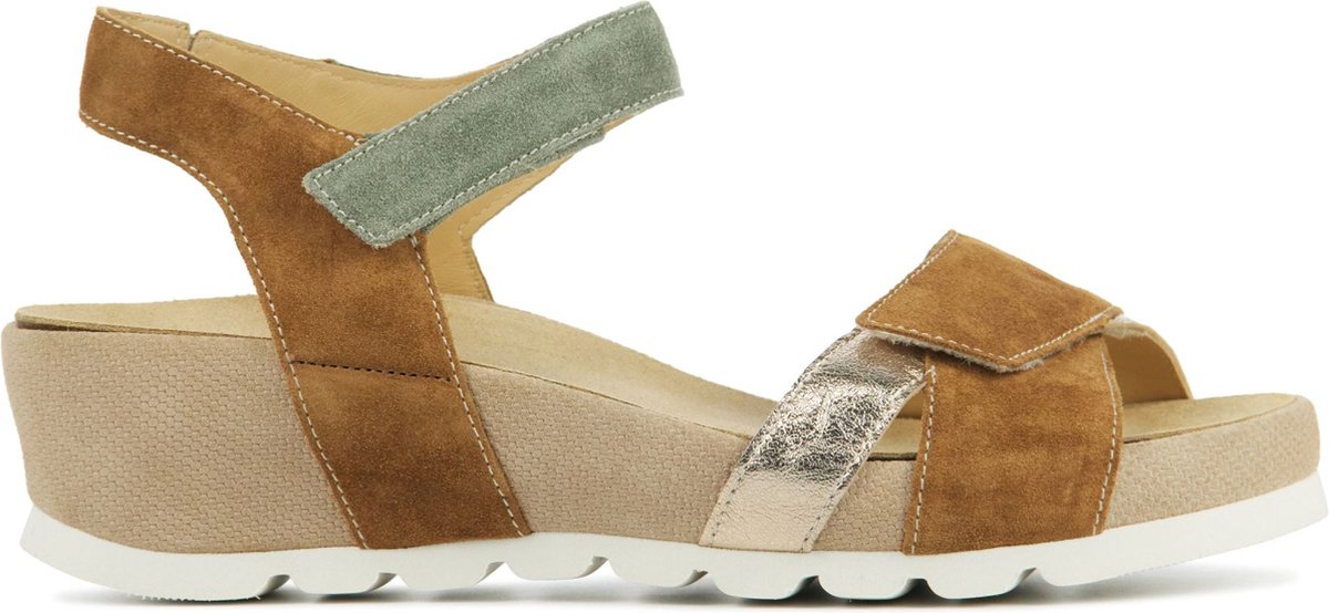 Durea 7403 H Sandalen met hak Bruin