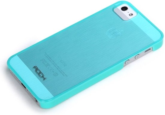 Rock Texture Semi Transparent Case Blue Apple iPhone 5