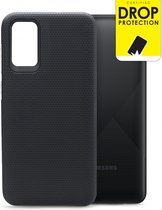 Samsung Galaxy A02s Hoesje - My Style - Tough Serie - Hard Kunststof Backcover - Zwart - Hoesje Geschikt Voor Samsung Galaxy A02s