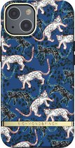 Richmond & Finch - Trendy iPhone 13 Hoesje - blue leopard