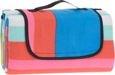 ProGarden Colourful Stripes Design 150x130cm Picnic Blanket with Waterproof Backing (Design 1)