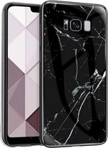 Backcover Marmerlook Hoesje Samsung Galaxy S8 Plus Zwart - Telefoonhoesje - Smartphonehoesje - Zonder Screen Protector