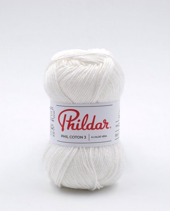 Phildar Phil Coton 3 blanc Pack 10 x 50 gram | bol.com