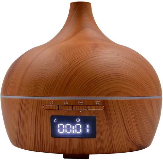Aroma Diffuser Luchtbevochtiger Digitale Klok Bluetooth Speaker