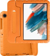Hoesje Geschikt voor Samsung Galaxy Tab A8 Hoesje Kinder Hoes Shockproof Kinderhoes - Kindvriendelijk Hoesje Geschikt voor Samsung Tab A8 Hoes Kids Case - Oranje