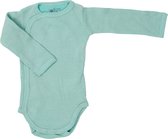 Lodger Jongens Baby Romper Lange Mouw - Maat 68 - Ciumbelle - Overslagromper - Katoen - Unisex - Groen