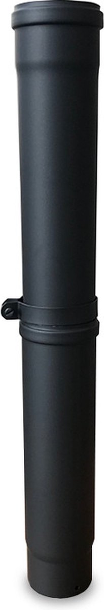 rookkanaal enkelwandig schuifpijp L:41-61cm Ø80mm pelletkachel