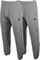 2- Pack Donnay Joggingbroek met elastiek - Sportbroek - Heren - Maat XL - Silver-marl