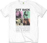 The Beatles - 3 Savile Row Heren T-shirt - 2XL - Wit