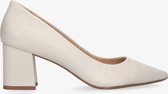 Tango | Brenda 1-i off white leather pump - covered heel/sole | Maat: 36