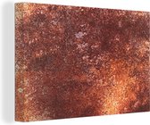Canvas Schilderij Brons - Roest - Structuur - 120x80 cm - Wanddecoratie