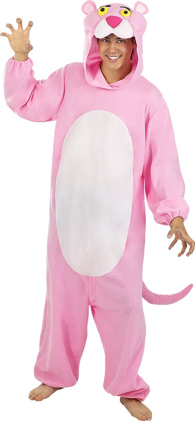 FUNIDELIA Pink Panther kostuum voor vrouwen en mannen Tekenfilms - Maat: - Roze