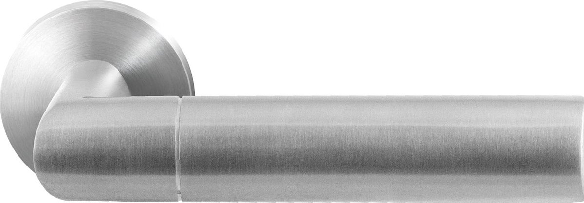 GPF3140.00 Nana deurkruk op ronde rozet RVS, 50x8mm