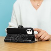 iMoshion Hoesje Geschikt voor OnePlus 10 Pro Hoesje Met Pasjeshouder - iMoshion Mandala Bookcase - Zwart