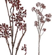 PTMD Berry Plant Bessen Kunsttak - 60 x 15 x 107 cm - Bordeaux