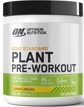 Optimum Nutrition Gold Standard Plant Pre Workout - Vegan Pre-Workout - Lemon - 240 gram (30 doseringen)