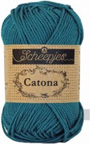 400 PETROL BLUE Scheepjes Catona 25 gram