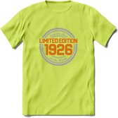 1926 Limited Edition Ring T-Shirt | Zilver - Goud | Grappig Verjaardag en Feest Cadeau Shirt | Dames - Heren - Unisex | Tshirt Kleding Kado | - Groen - L
