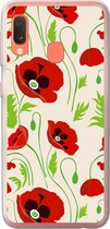 Coque Samsung Galaxy A20e - Fleurs - Coquelicot - Motif - Siliconen