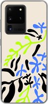 Geschikt voor Samsung Galaxy S20 Ultra hoesje - Blad - Abstract - Patroon - Siliconen Telefoonhoesje