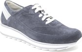 Durea 6213 blauw suède sneaker wijdte H