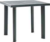 Decoways - Tuintafel 80x75x72 cm kunststof groen