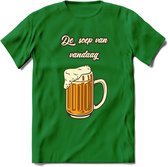 De Soep Van Vandaag T-Shirt | Bier Kleding | Feest | Drank | Grappig Verjaardag Cadeau | - Donker Groen - S