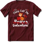 They Call Me Romeo - Valentijn T-Shirt | Grappig Valentijnsdag Cadeautje voor Hem en Haar | Dames - Heren - Unisex | Kleding Cadeau | - Burgundy - M