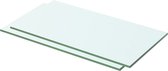 Decoways - Schappen 2 stuks 50x20 cm glas transparant