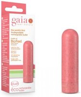 Gaia Eco Oplaadbare Bullet Vibrator - Koraal - Dildo - Vibrator - Penis - Penispomp - Extender - Buttplug - Sexy - Tril ei - Erotische - Man - Vrouw - Penis - Heren - Dames