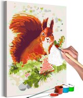 Doe-het-zelf op canvas schilderen - Squirrel.