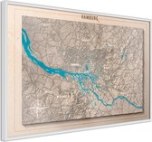 Raised Relief Map: Hamburg.