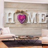 Zelfklevend fotobehang - Home Heart (Violet).