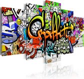 Schilderij - Artistic Graffiti.