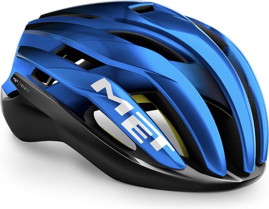 Trenta Racefiets Helm - Kleur: Zwart Blauw Metallic, Maat: | bol.com
