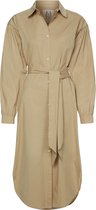 zoe karssen - dames -  donao katoenen popeline jurk -  beige - s - Bol.com Campagne Style